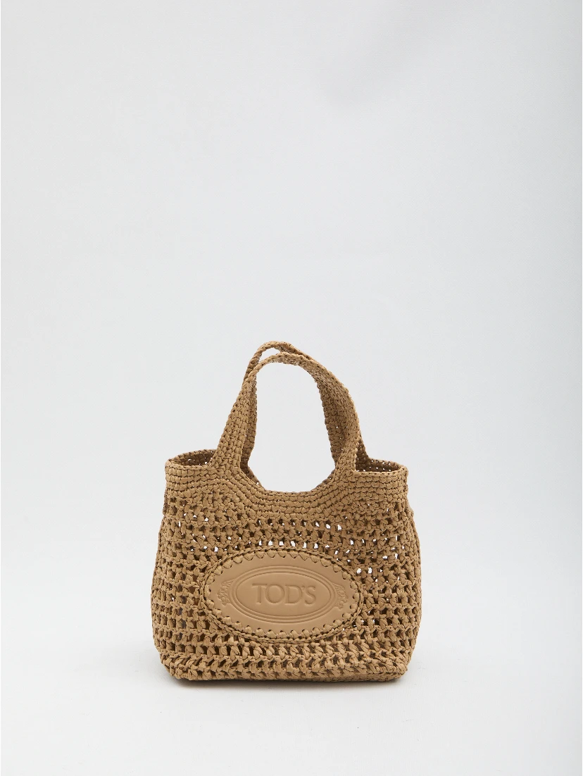 Raffia shopping bag small