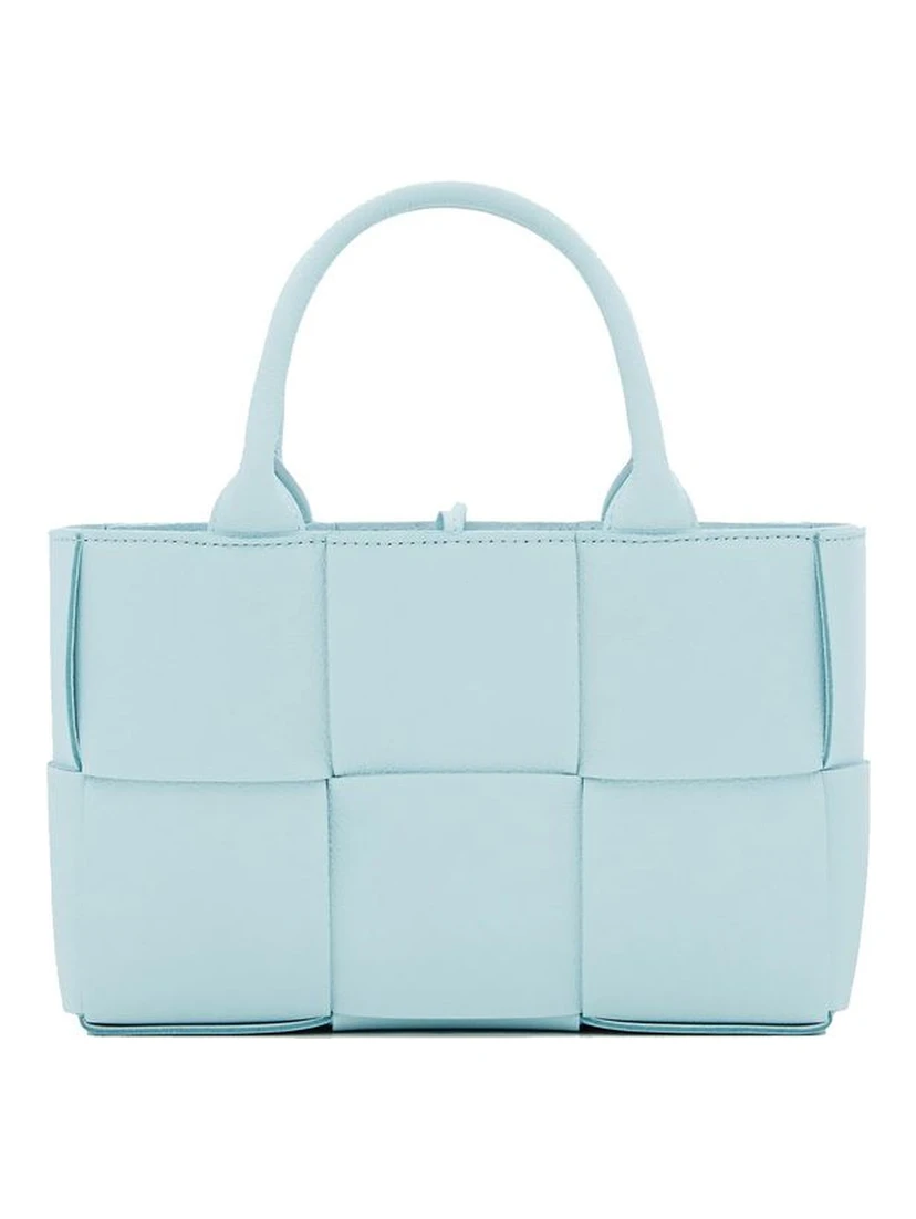 Blue Lamb Leather Tote Bag