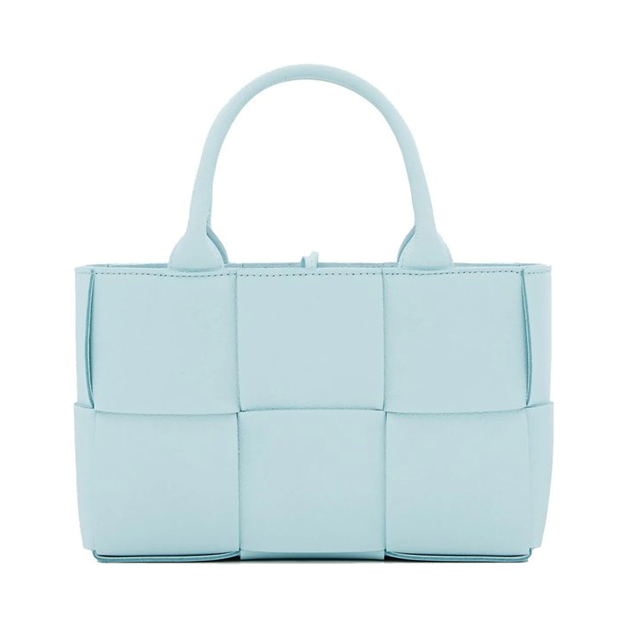 Blue Lamb Leather Tote Bag