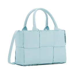 Blue Lamb Leather Tote Bag