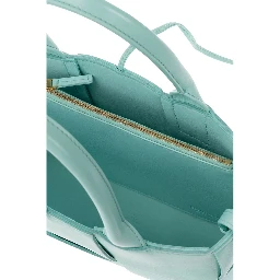 Blue Lamb Leather Tote Bag