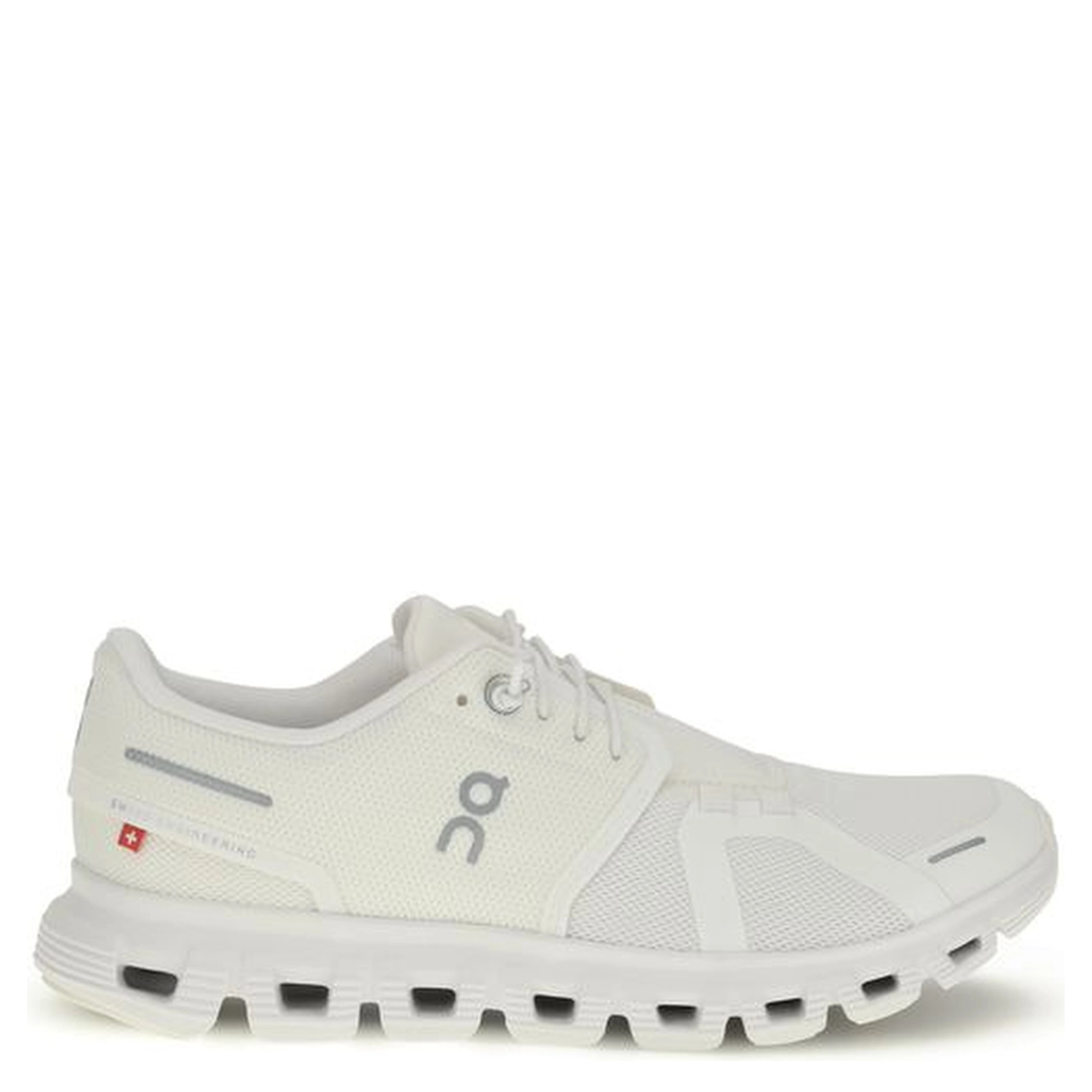 White Recycled Polyester Athletic Sneakers