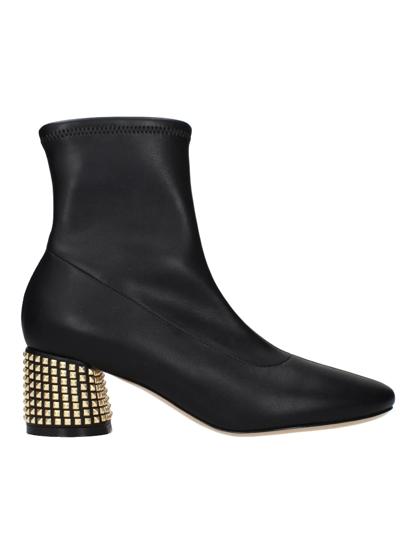 Black Leather Ankle Boots