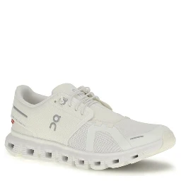 White Recycled Polyester Athletic Sneakers