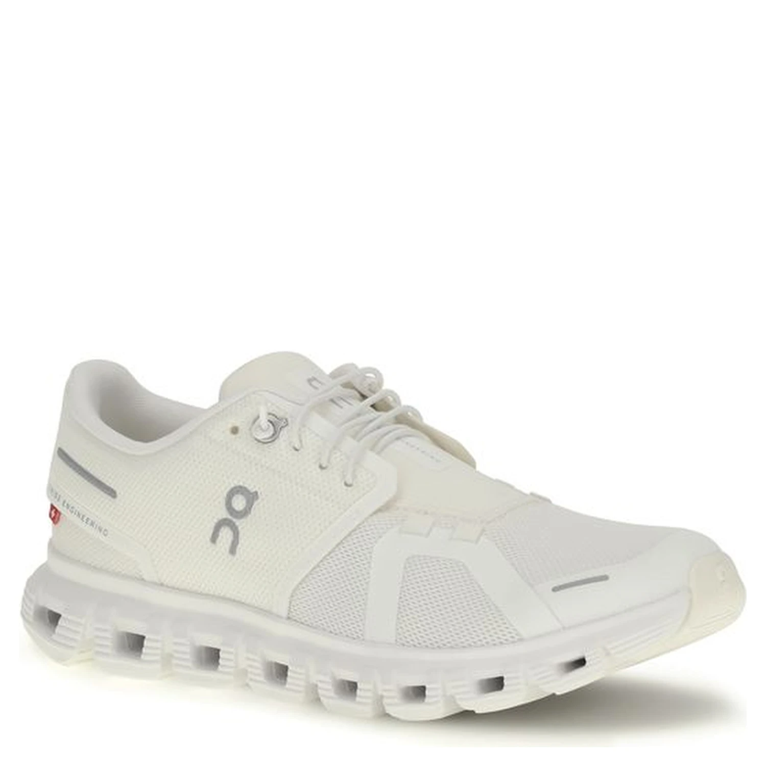White Recycled Polyester Athletic Sneakers