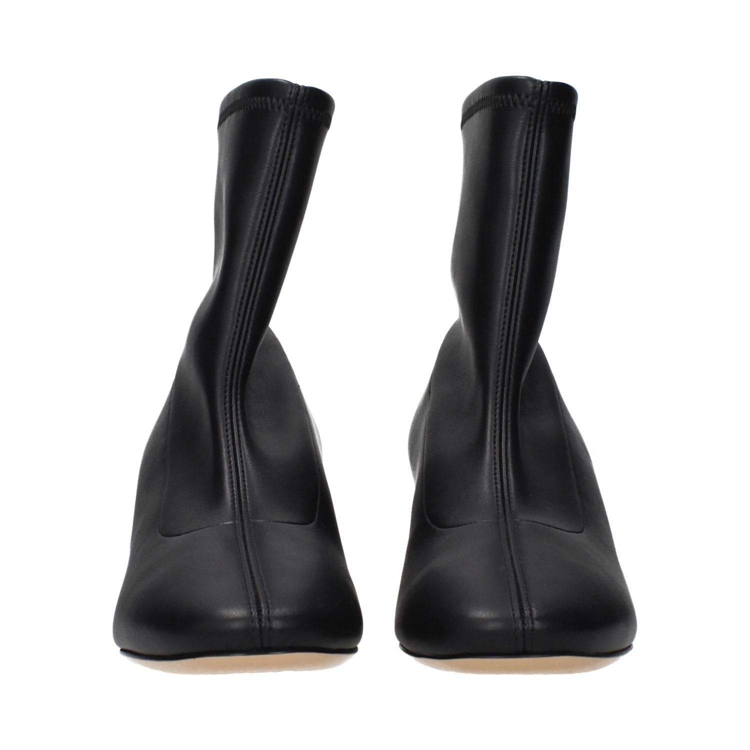 Black Leather Ankle Boots