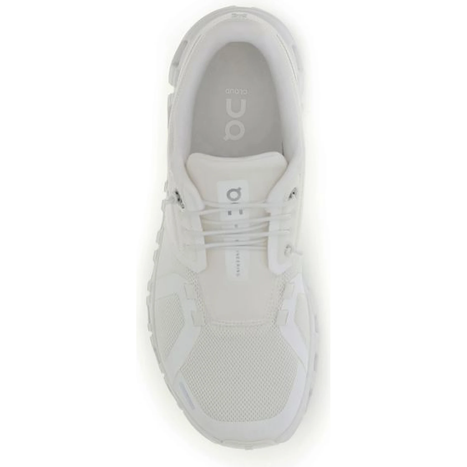 White Recycled Polyester Athletic Sneakers