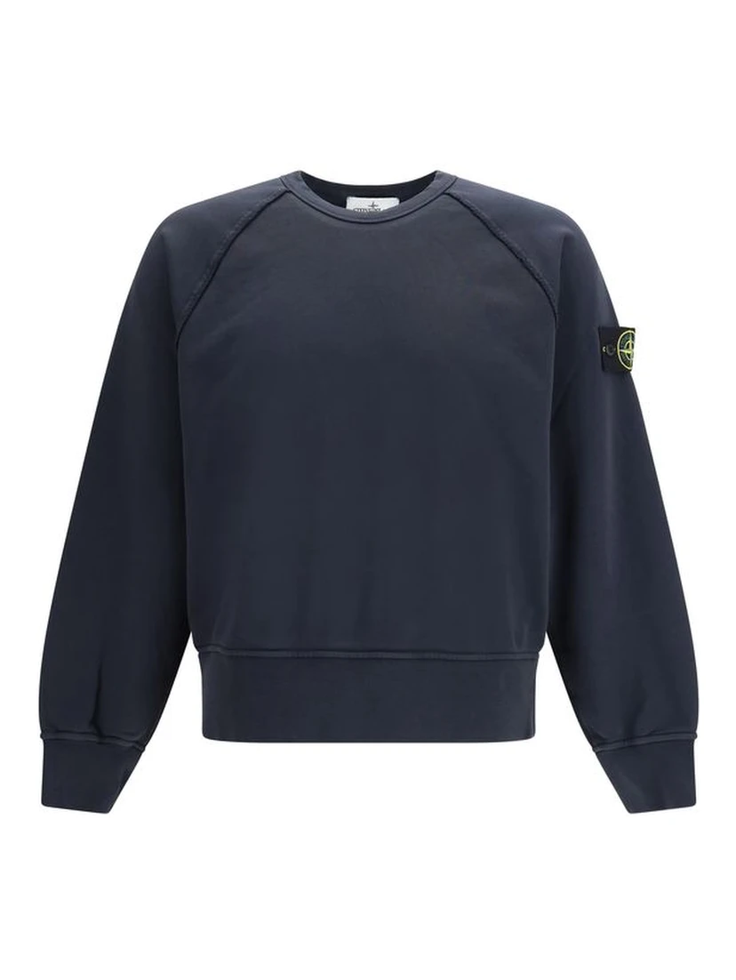 Blue Cotton Sweatshirt