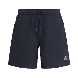 Black Polyamide Bermuda Shorts