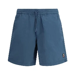 Blue Polyamide Bermuda Shorts