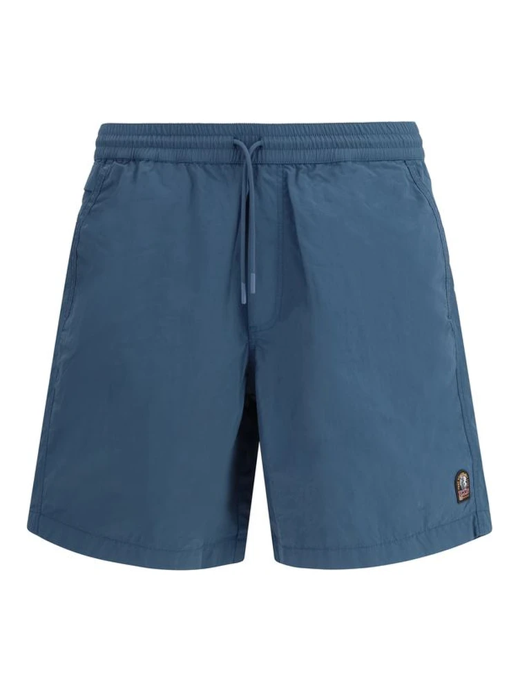 Blue Polyamide Bermuda Shorts
