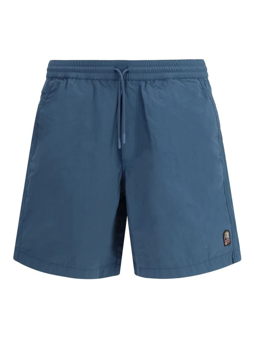 Blue Polyamide Bermuda Shorts