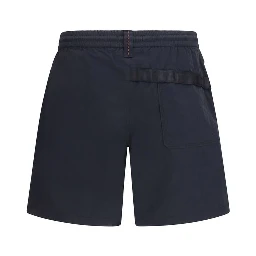 Black Polyamide Bermuda Shorts