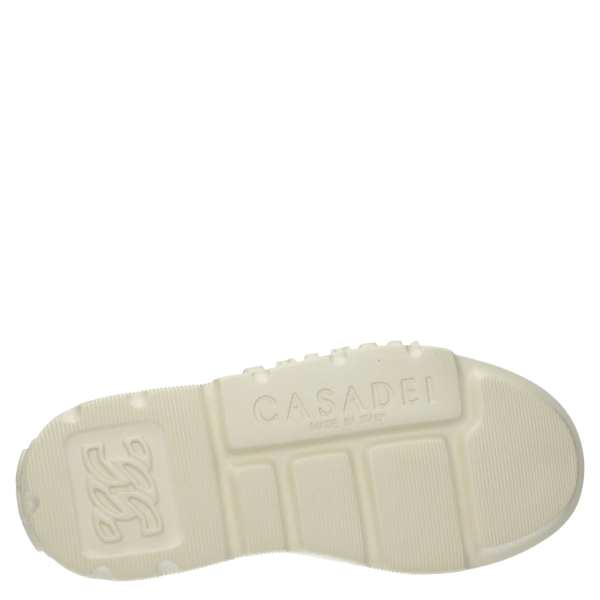 Beige Leather Chunky Sneakers