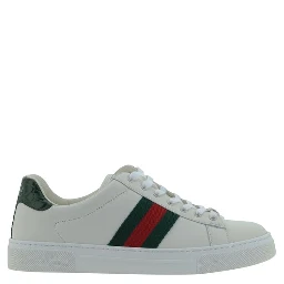 حذاء رياضي منخفض من جلد العجل الأبيض من بوس توروس