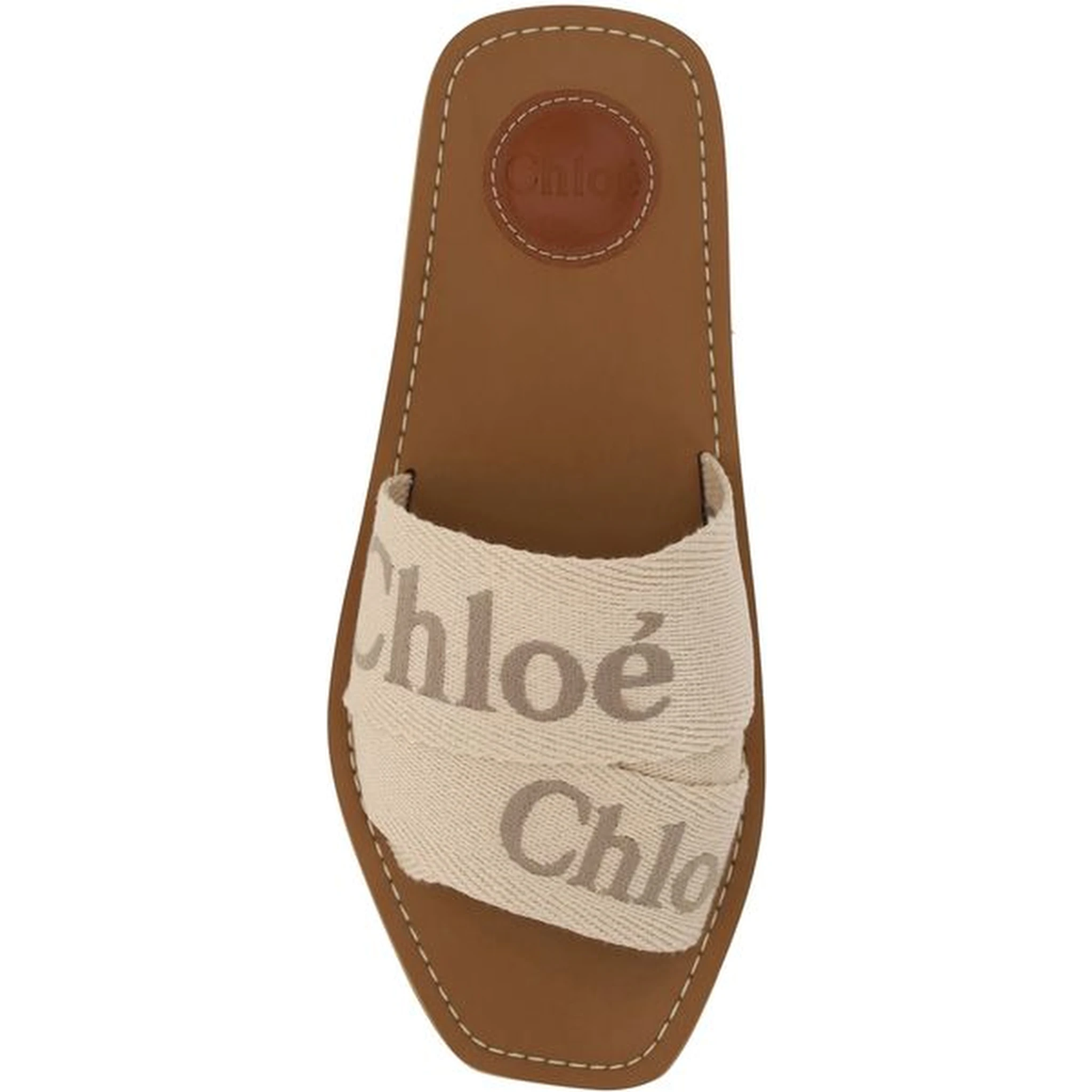 Multicolor Rubber Flat Sandals