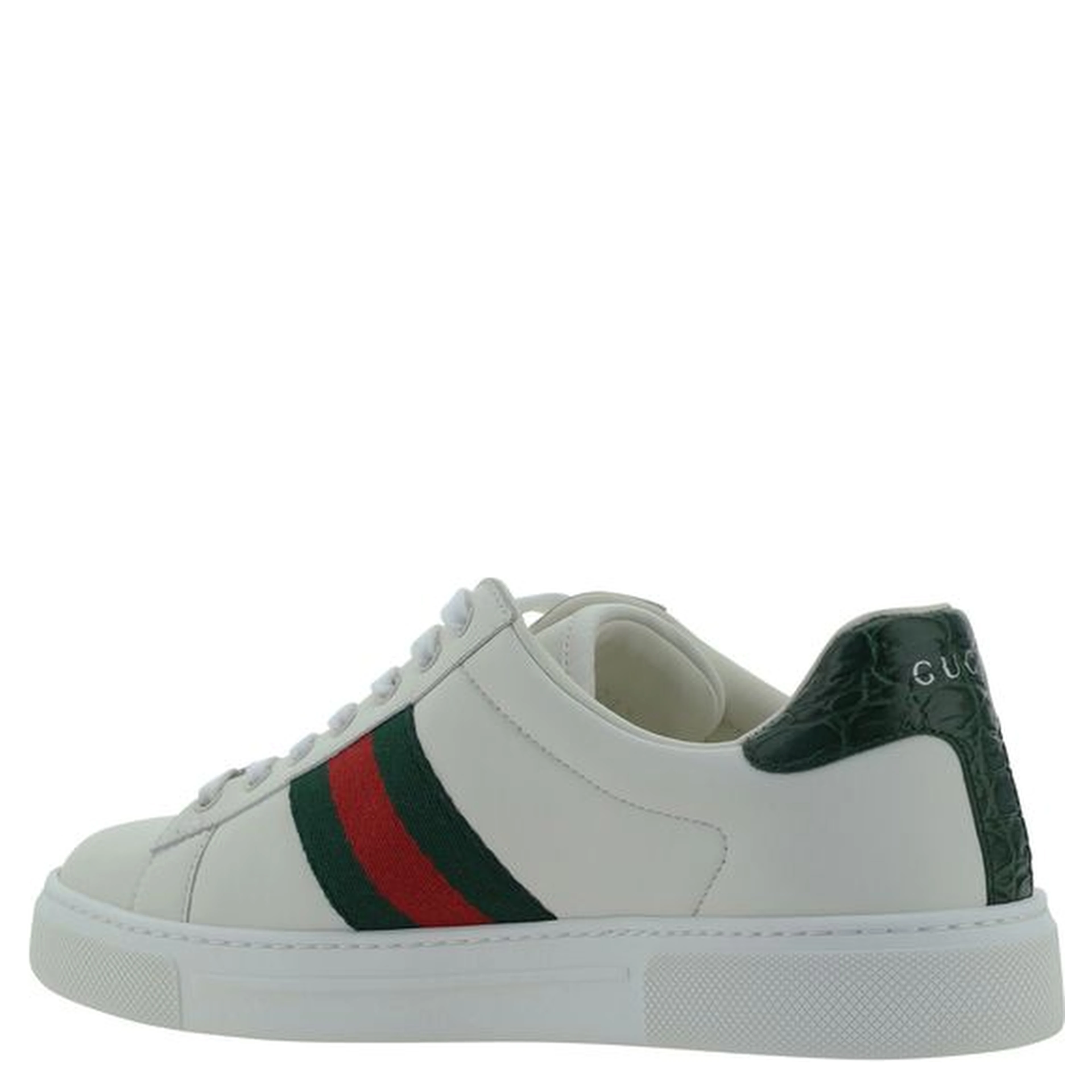 White Calf Leather Bos Taurus Low Top Sneakers