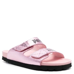 Multicolor Calfskin Strap-On Sandals