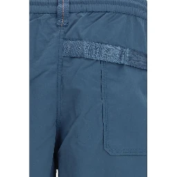 Blue Polyamide Bermuda Shorts