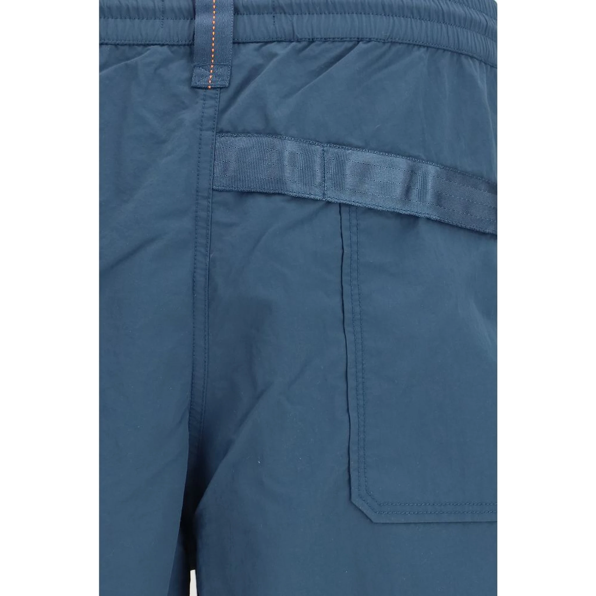 Blue Polyamide Bermuda Shorts
