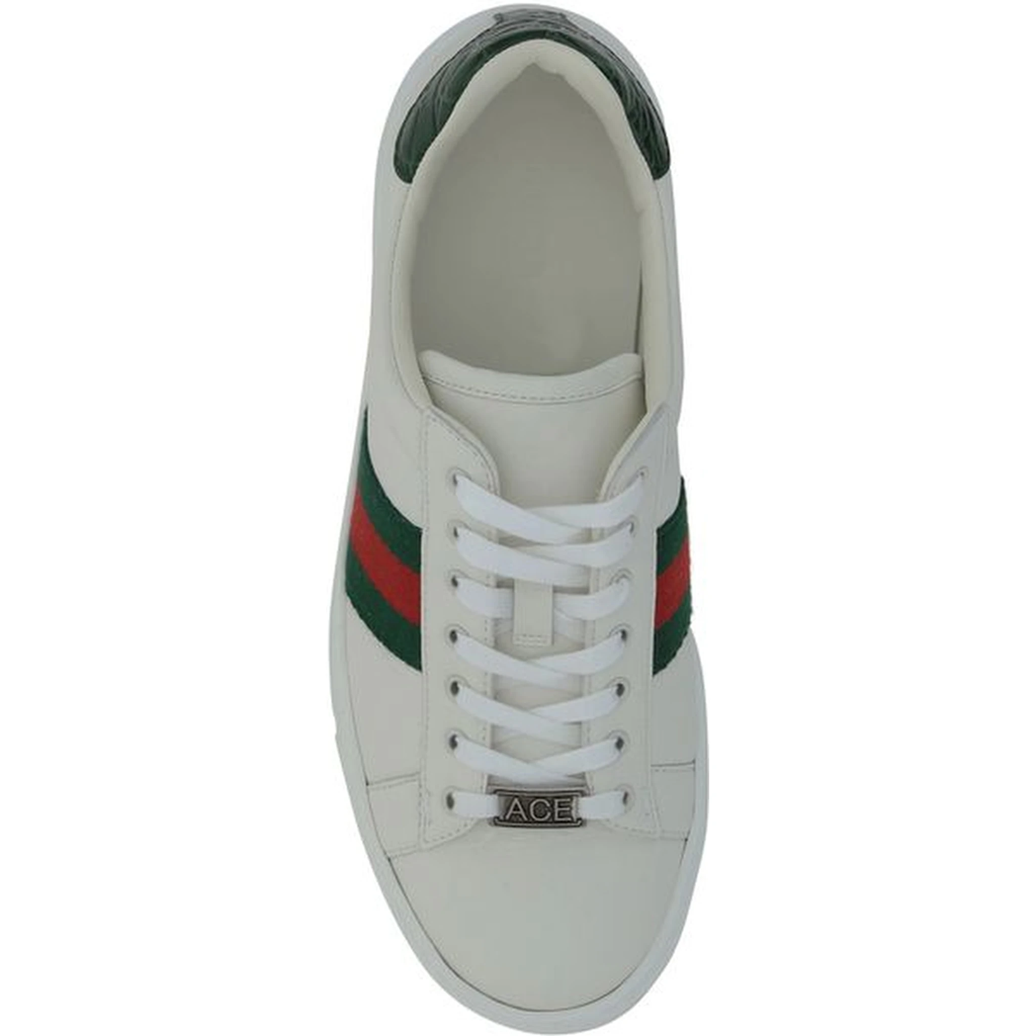 حذاء رياضي منخفض من جلد العجل الأبيض من بوس توروس