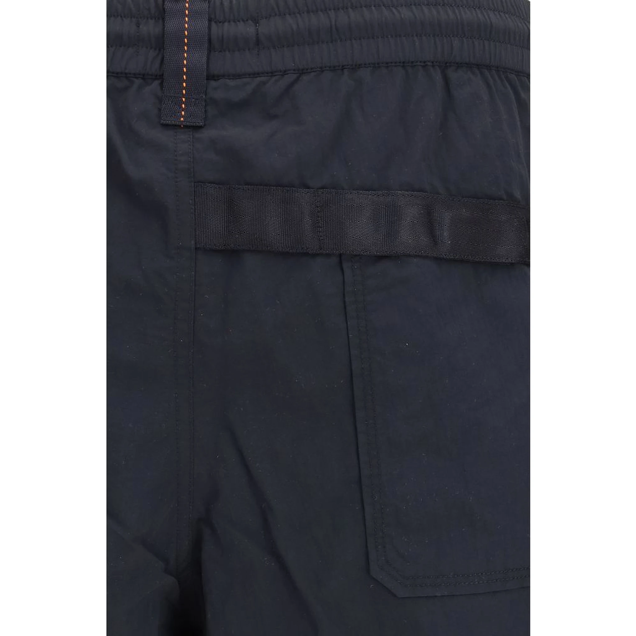 Black Polyamide Bermuda Shorts