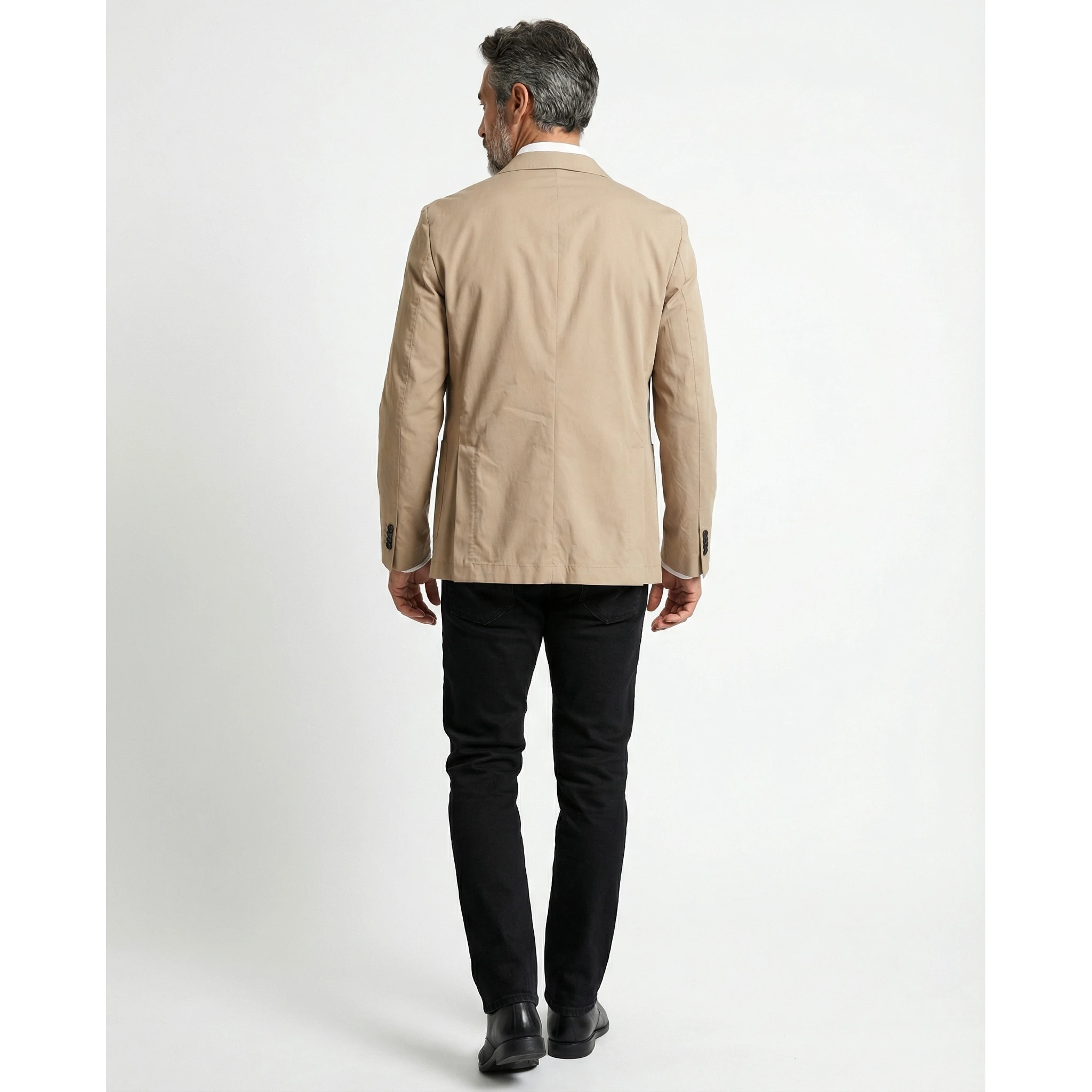 Beige Cotton Blazer