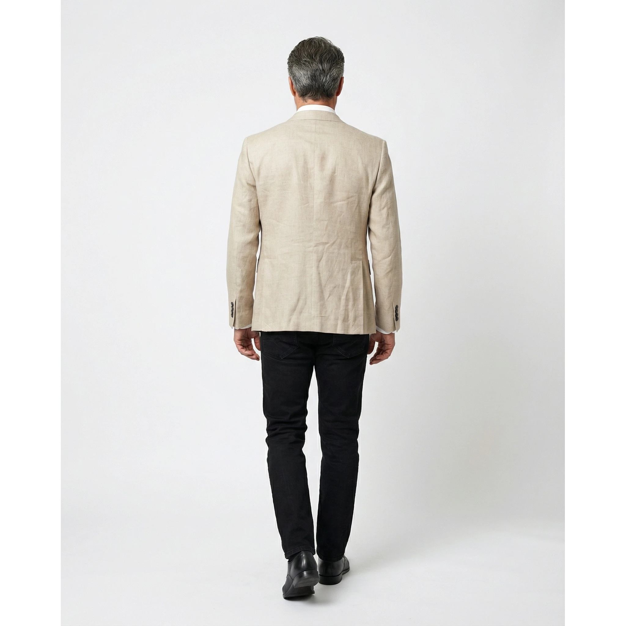 Beige Linen Blazer