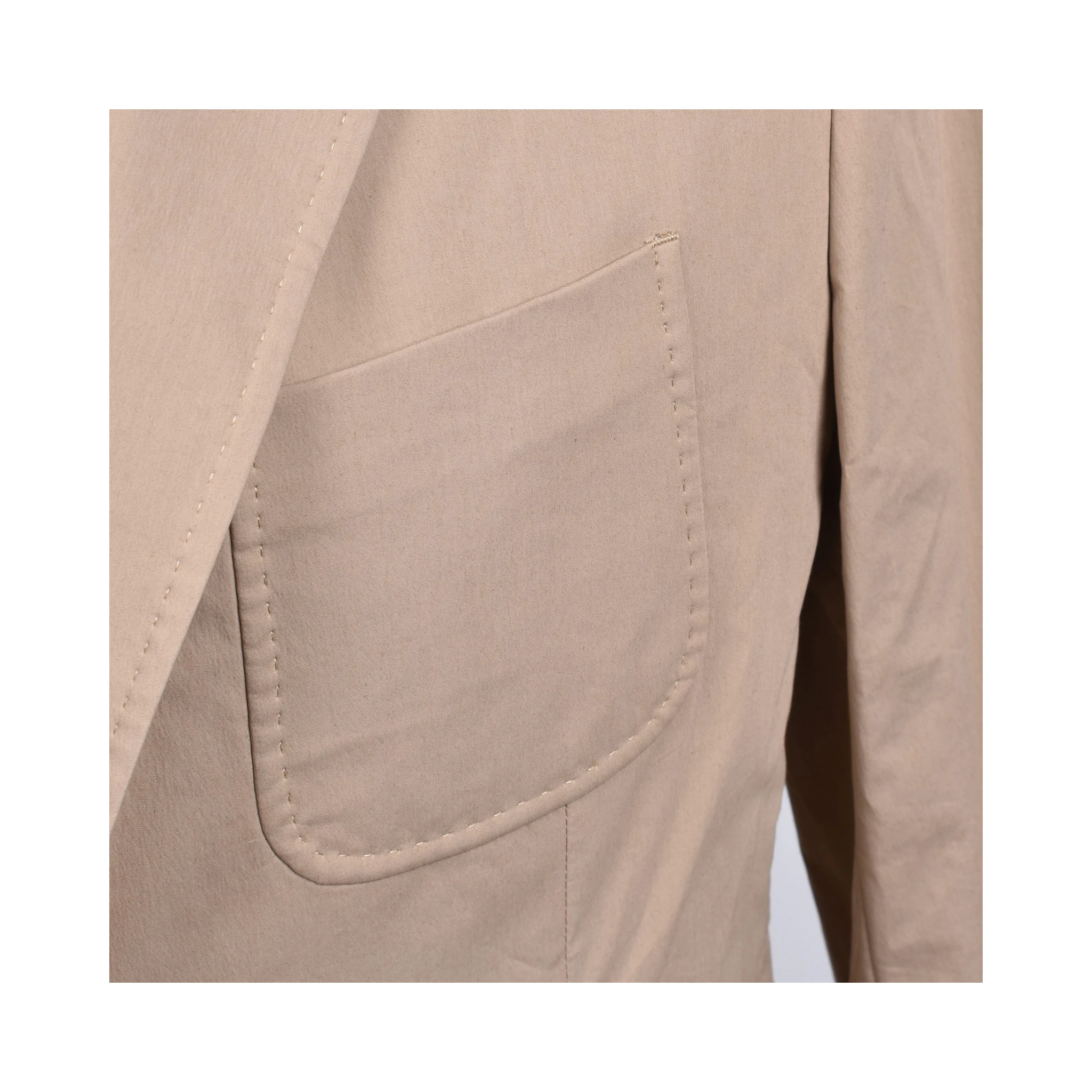 Beige Cotton Blazer