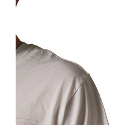 White Graphic Print Cotton Crew Neck  T-shirt