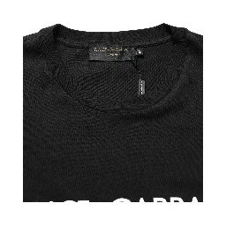 Black DG London Cotton Men Crew Neck  T-shirt
