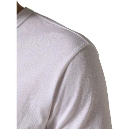 White DG Cherries Cotton Crew Neck  T-shirt