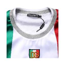 Multicolor Italia DG Logo Satin Tank T-shirt