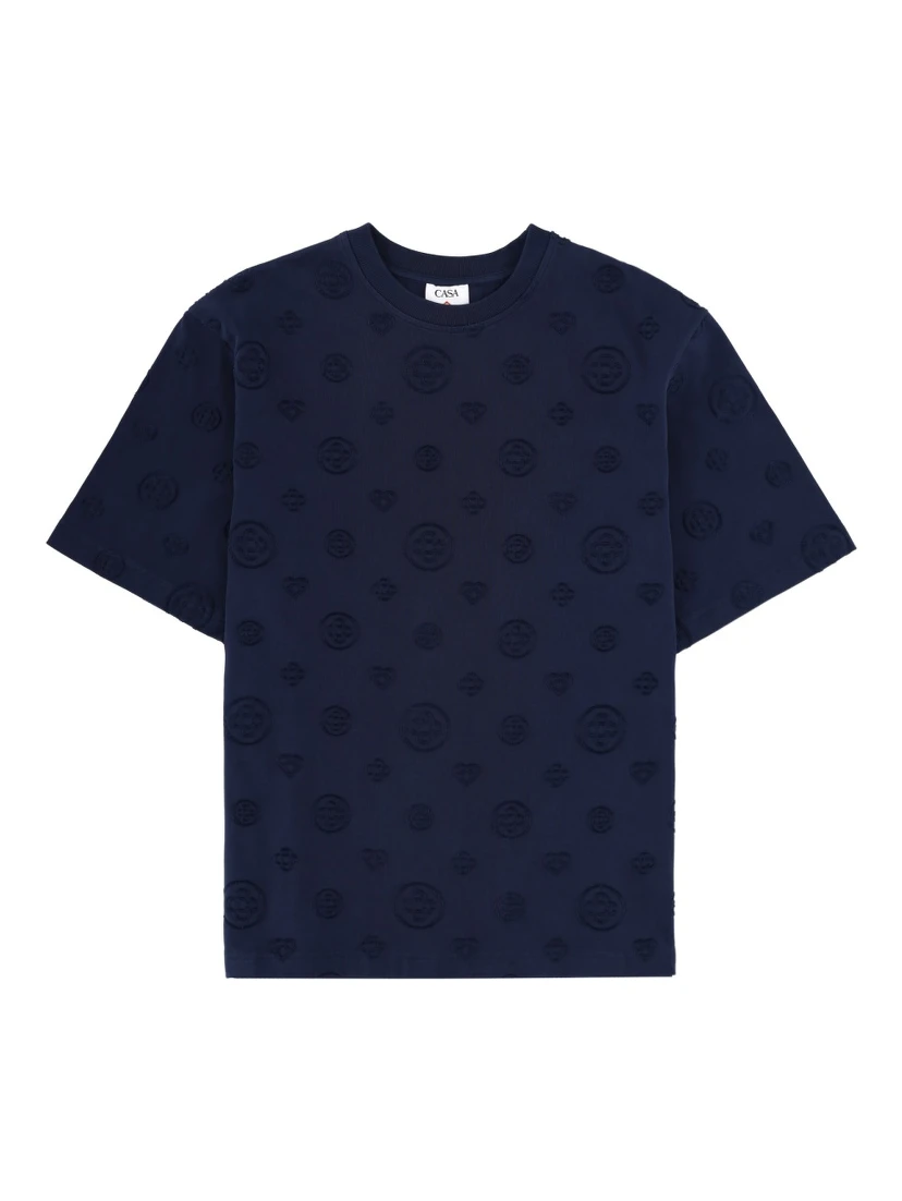 T-SHIRT WITH MONOGRAM DETAILS