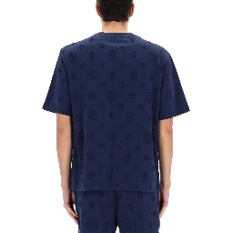 T-SHIRT WITH MONOGRAM DETAILS