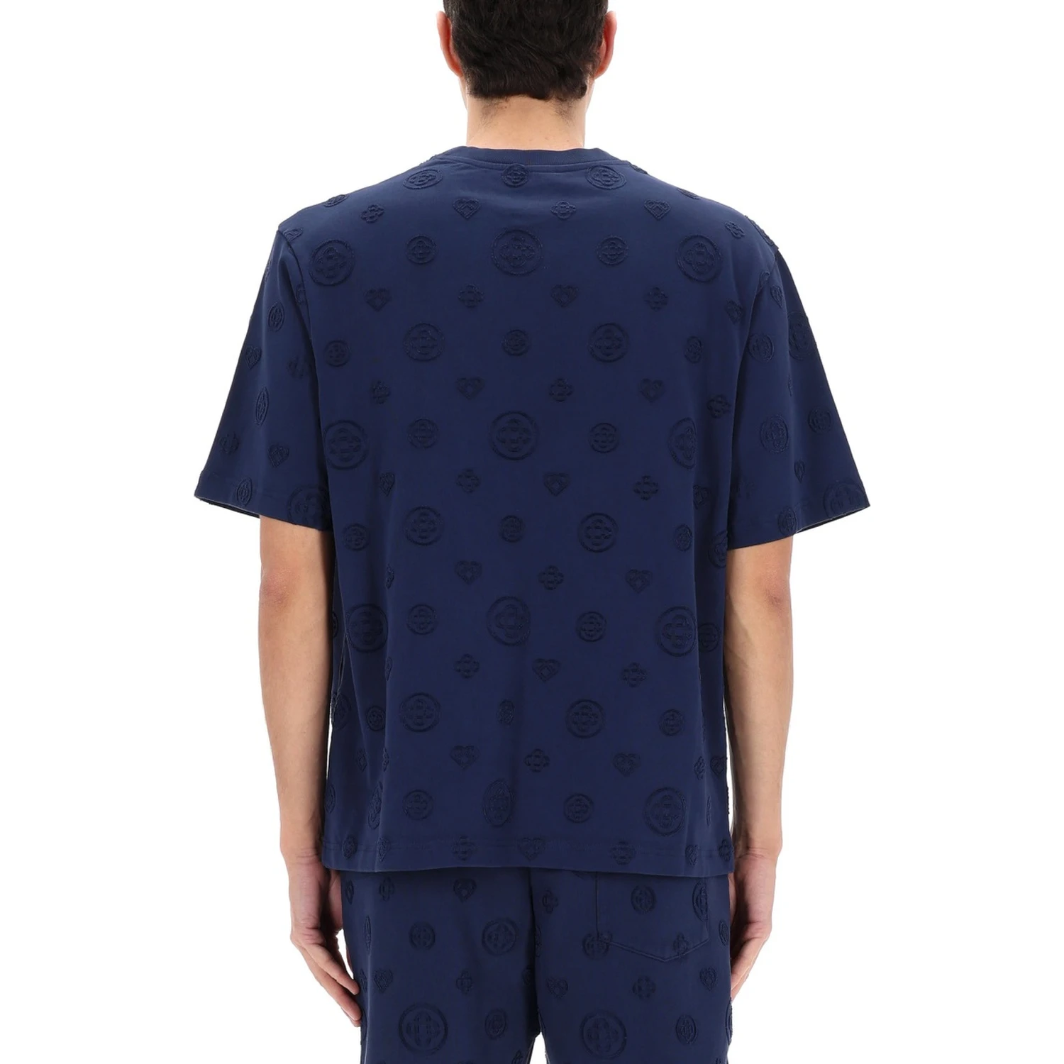 T-SHIRT WITH MONOGRAM DETAILS