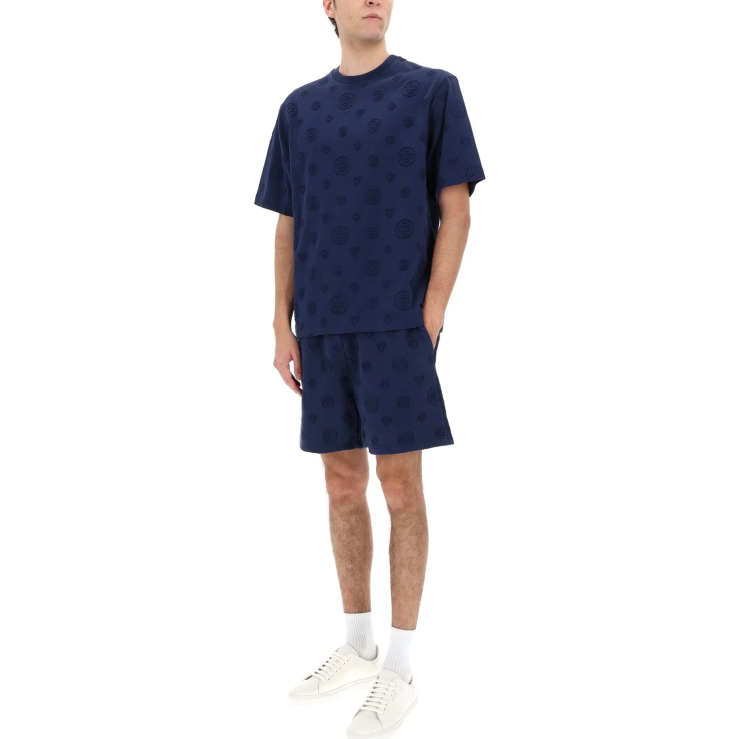 T-SHIRT WITH MONOGRAM DETAILS