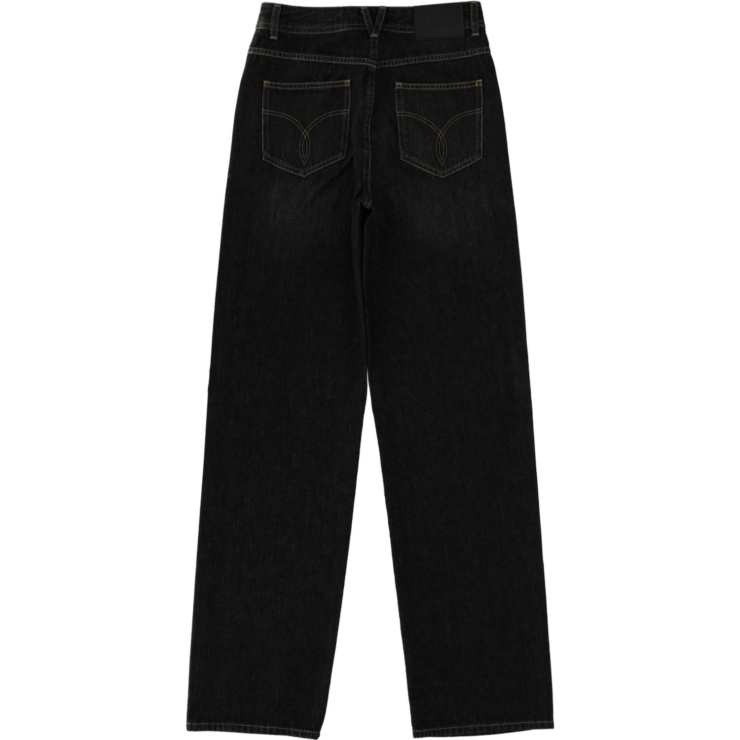 JEANS WITH STUDS AND CRYSTALS DECORATION