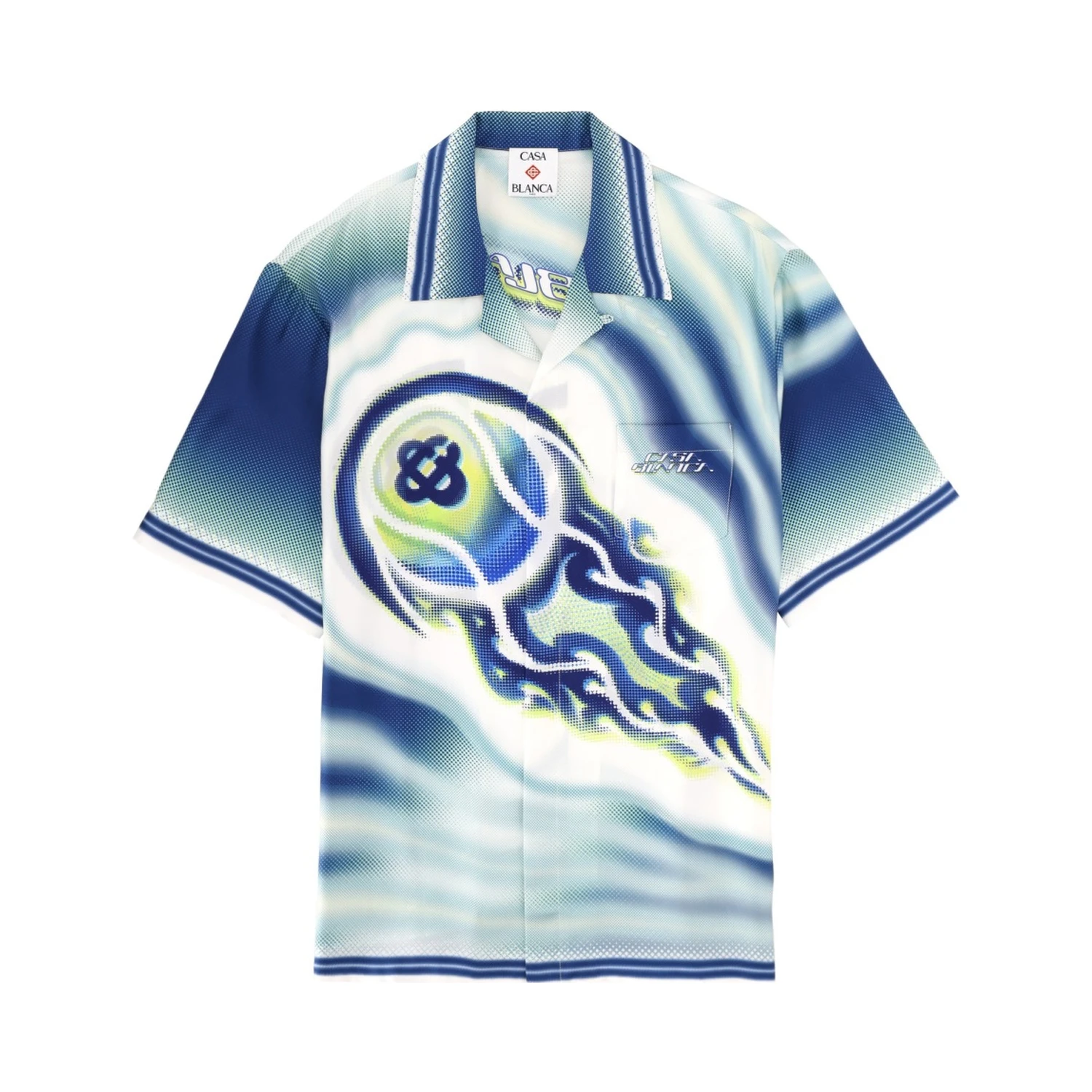 "FLAMING TENNIS BALL" SHIRT