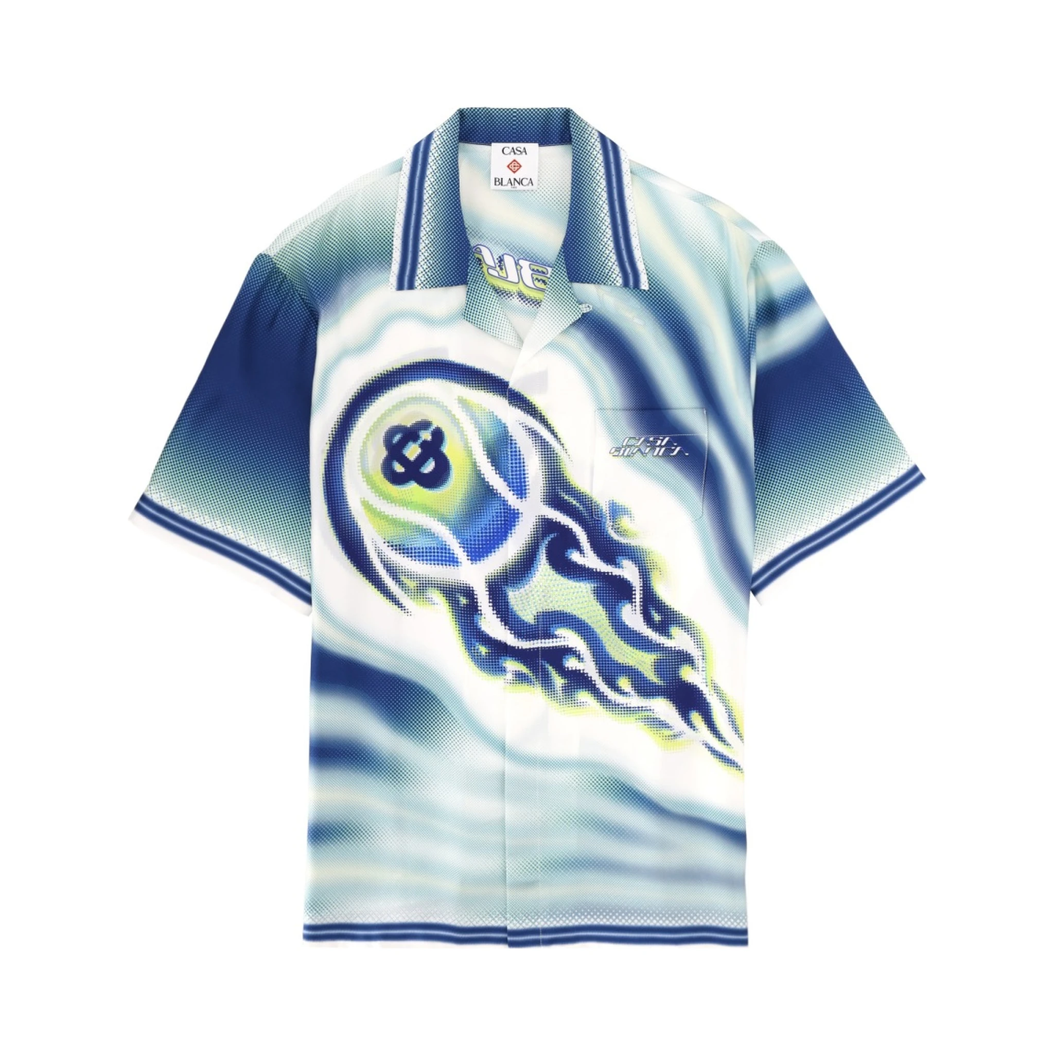 "FLAMING TENNIS BALL" SHIRT