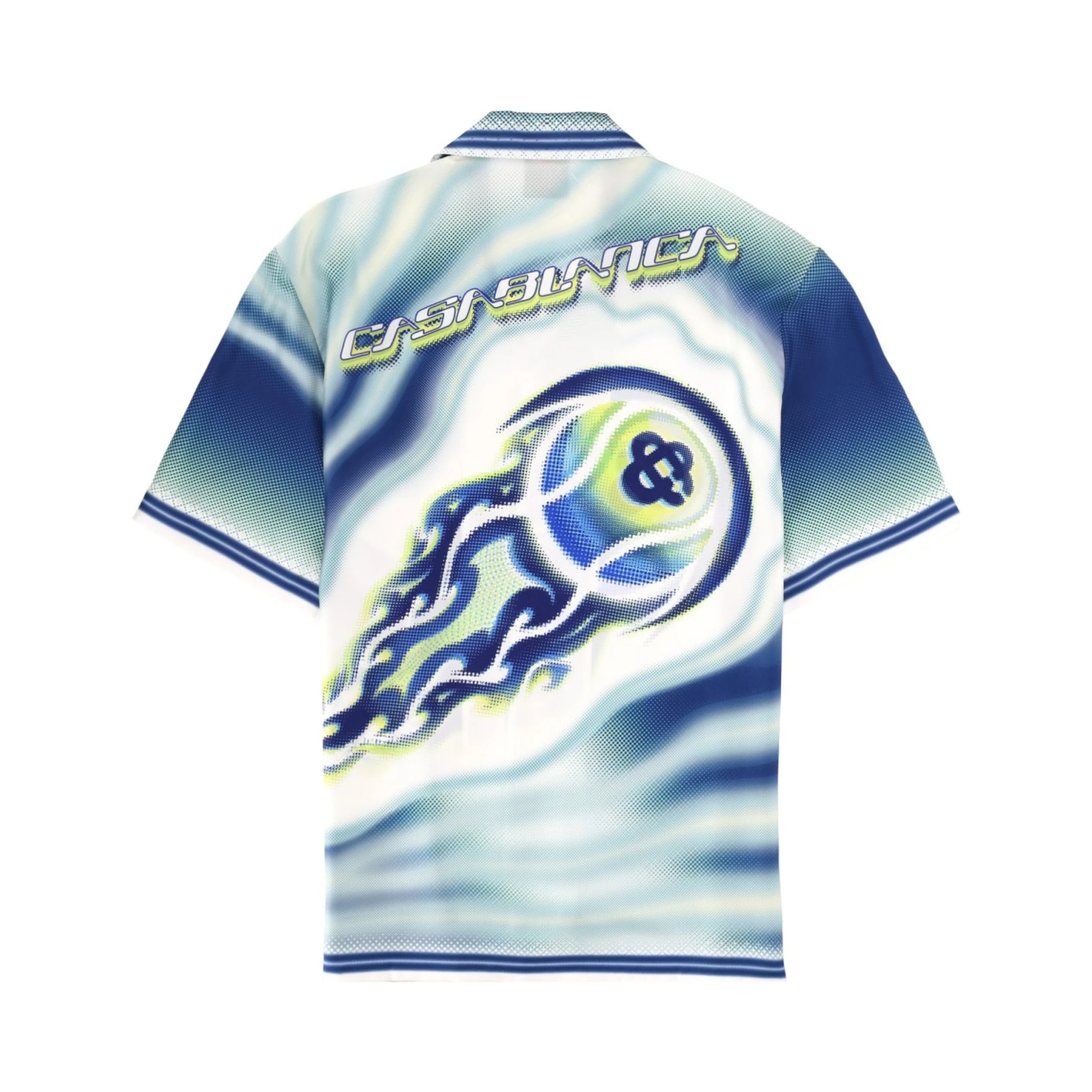 "FLAMING TENNIS BALL" SHIRT