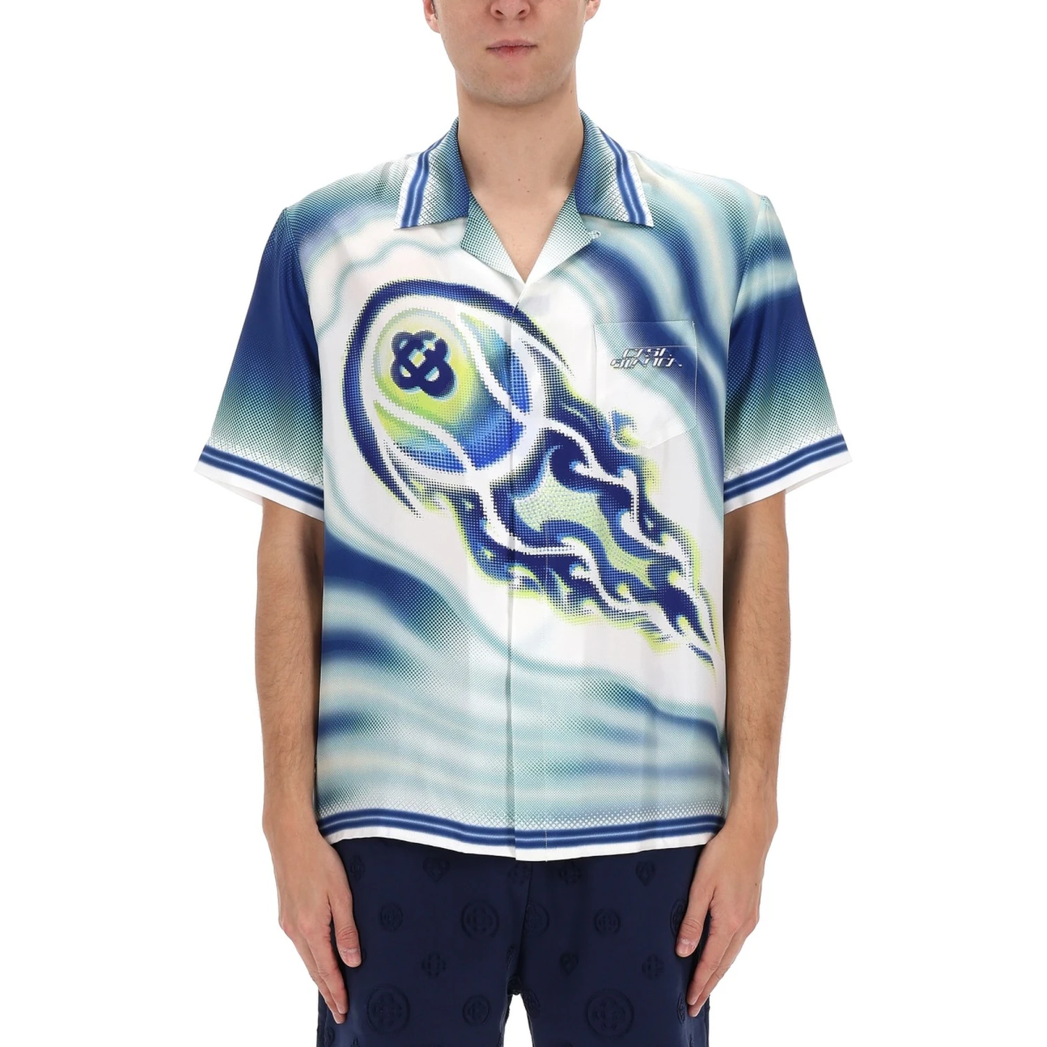 "FLAMING TENNIS BALL" SHIRT