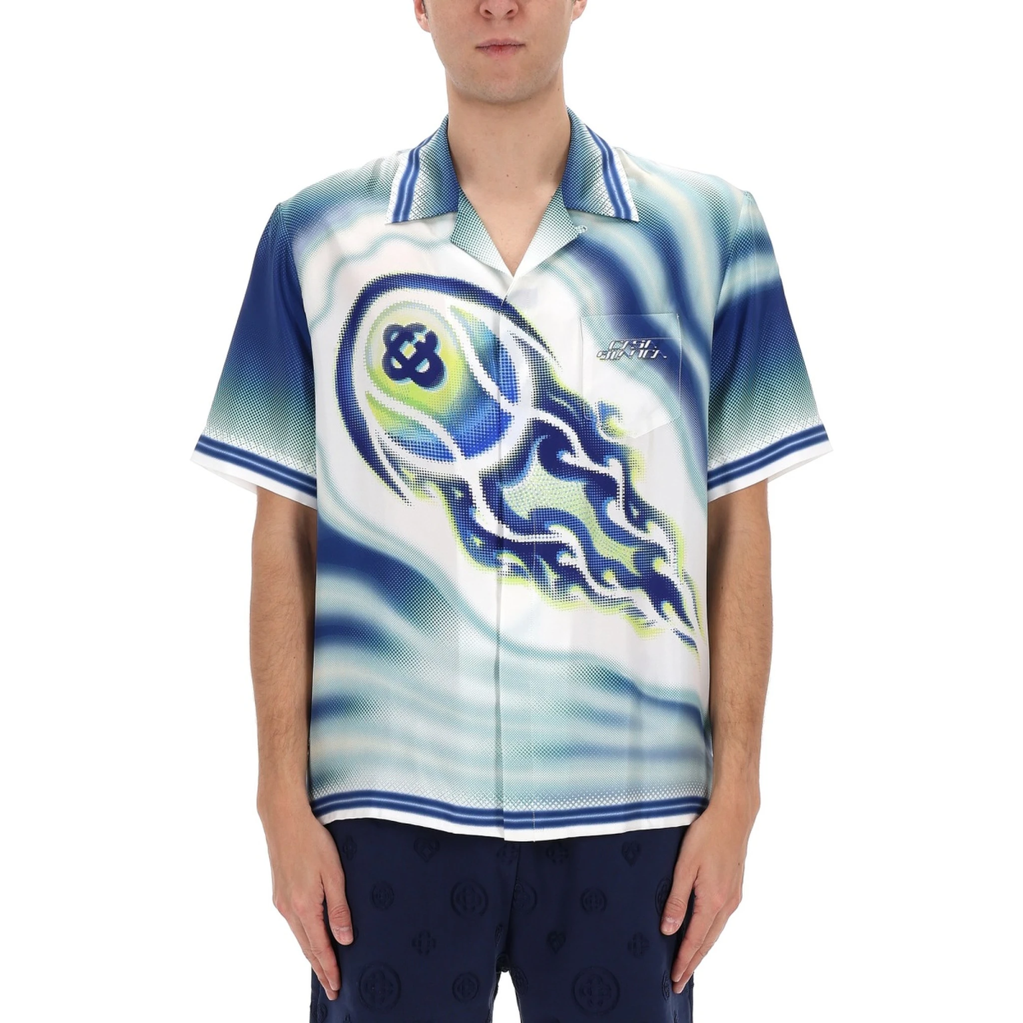 "FLAMING TENNIS BALL" SHIRT