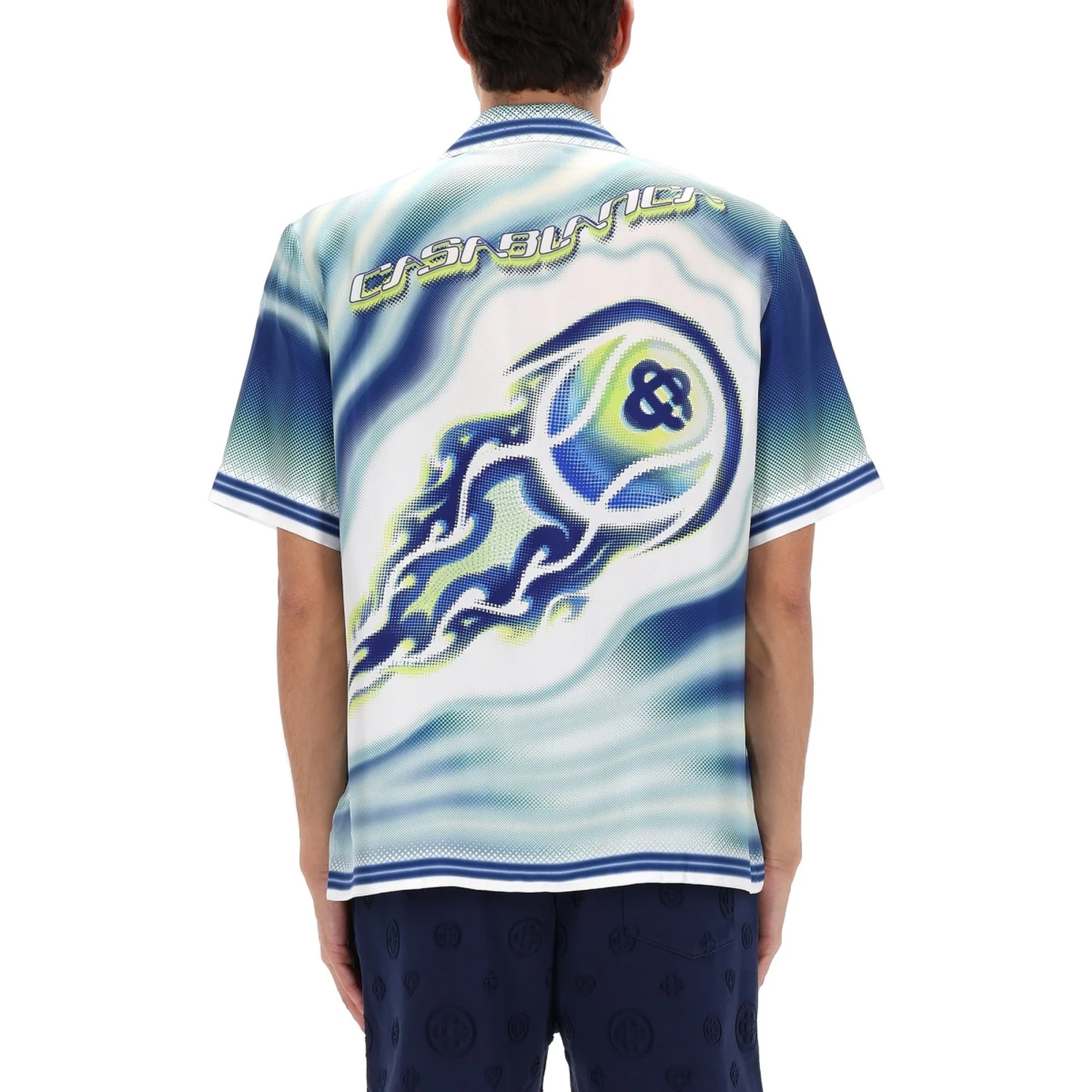 "FLAMING TENNIS BALL" SHIRT