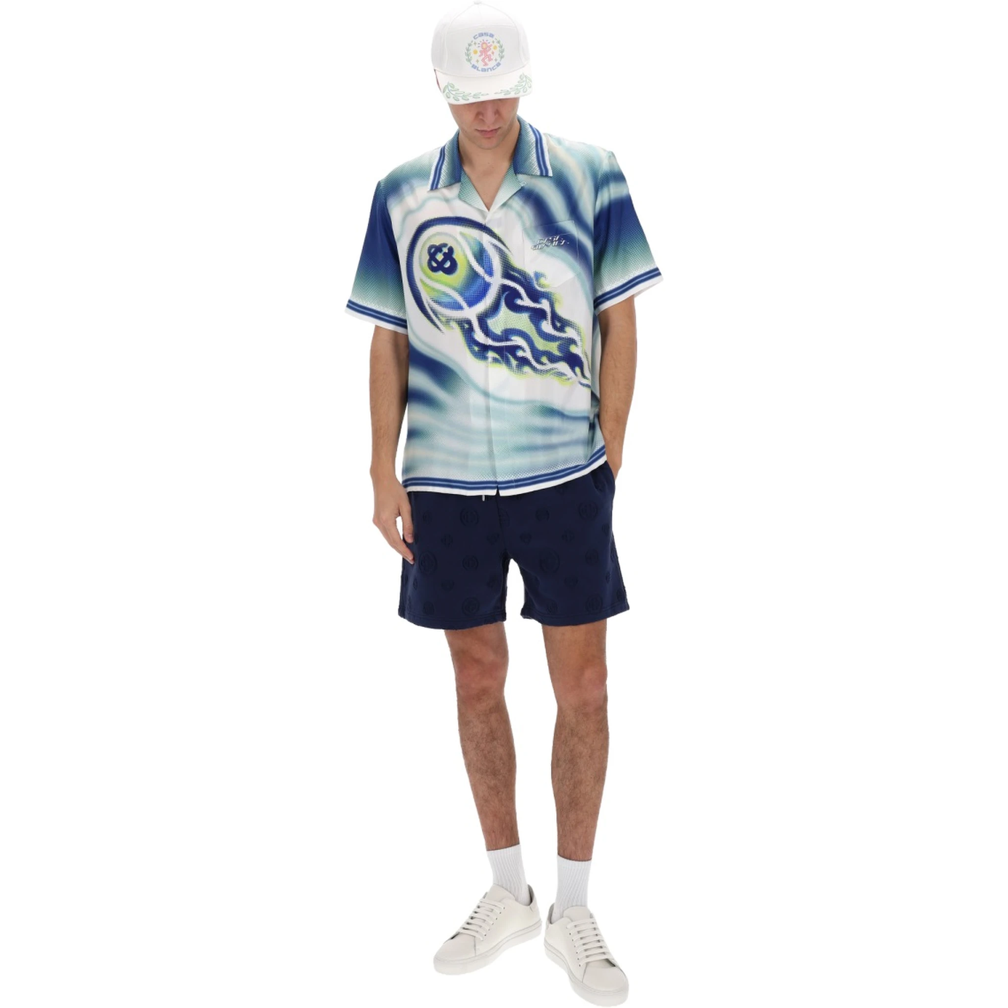 "FLAMING TENNIS BALL" SHIRT