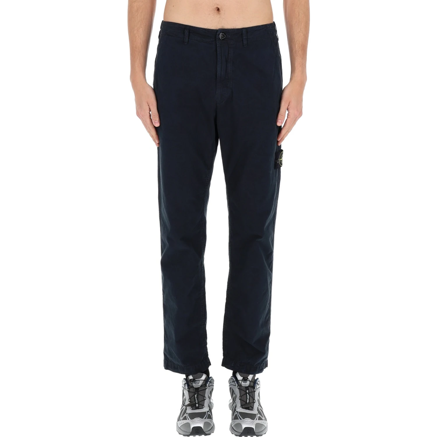 PANTS WITH LOGO PATCH