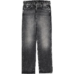 JEANS WITH "MEDUSA" DETAIL