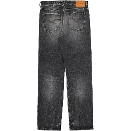 JEANS WITH "MEDUSA" DETAIL