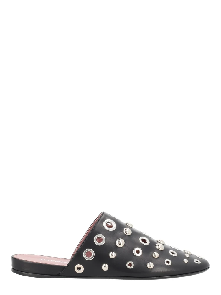 LEATHER SLIPPER WITH STUDS