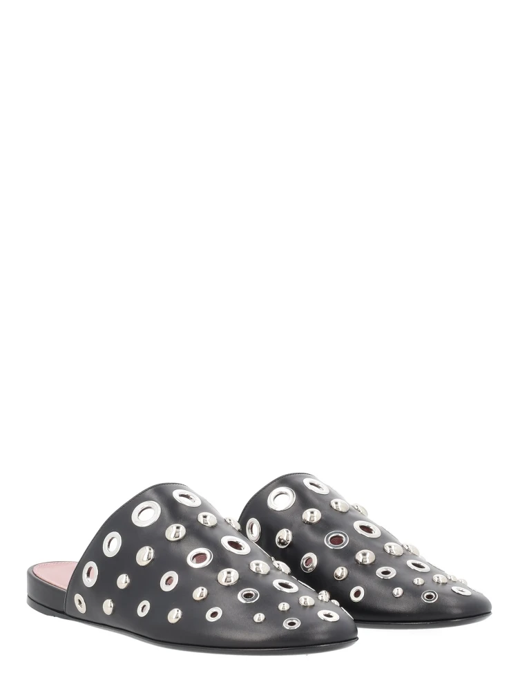 LEATHER SLIPPER WITH STUDS alternative